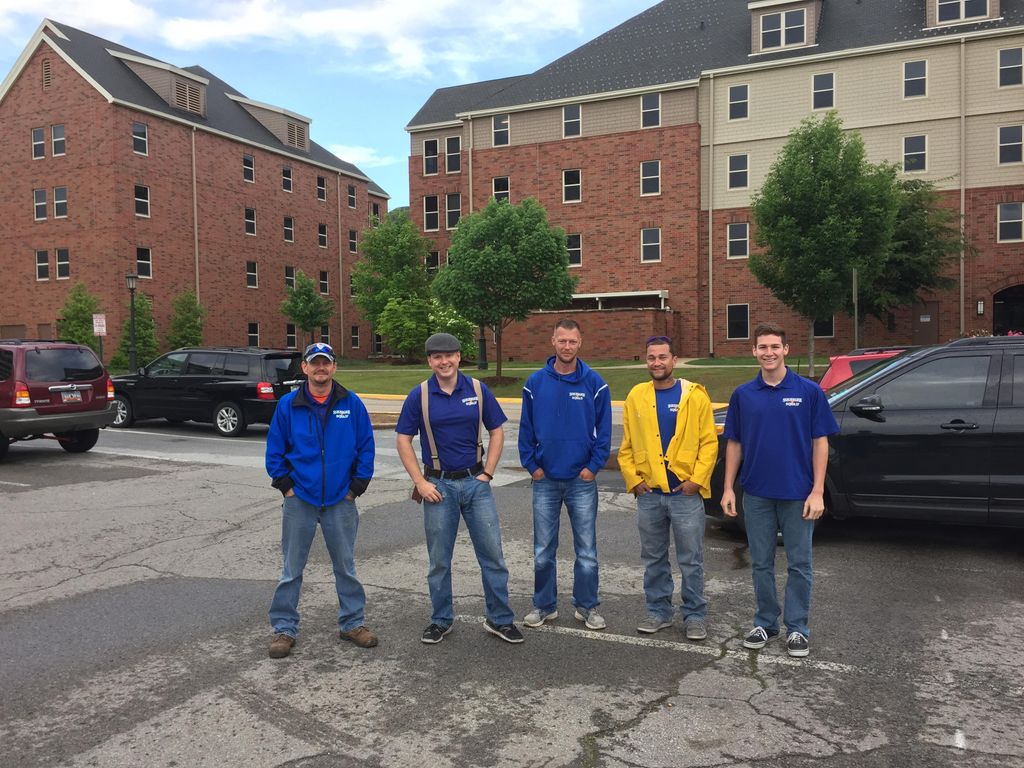 Some of the team on a day we cleaned the Maple Hil