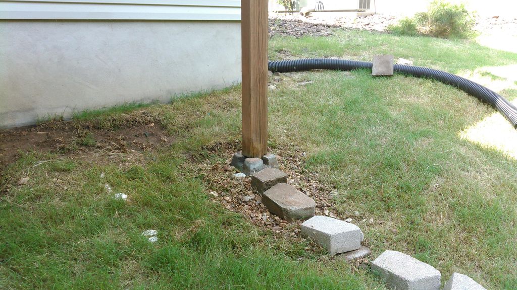 Deck repair. Leveling up for a customer.