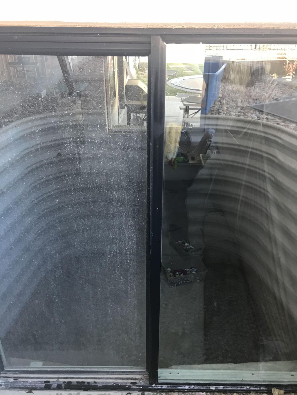 Dirt and cement on the left clean on the right