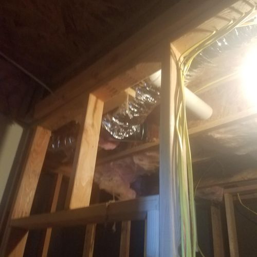 installing ductwork