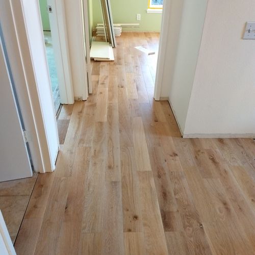 New wood floor