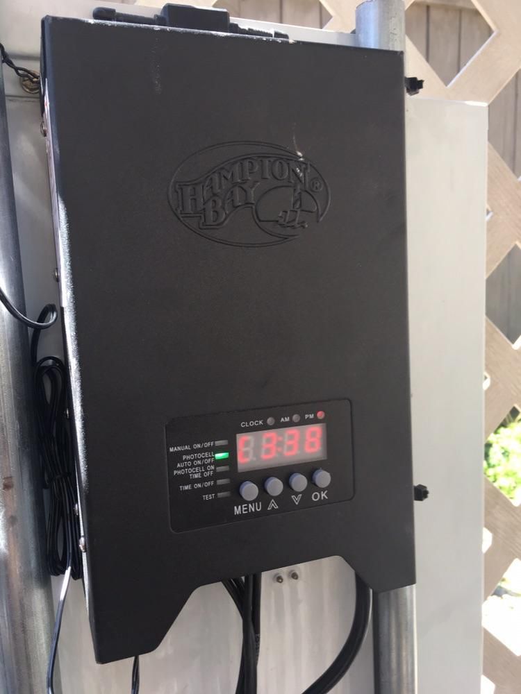 Added outdoor lighting to an existing system and s