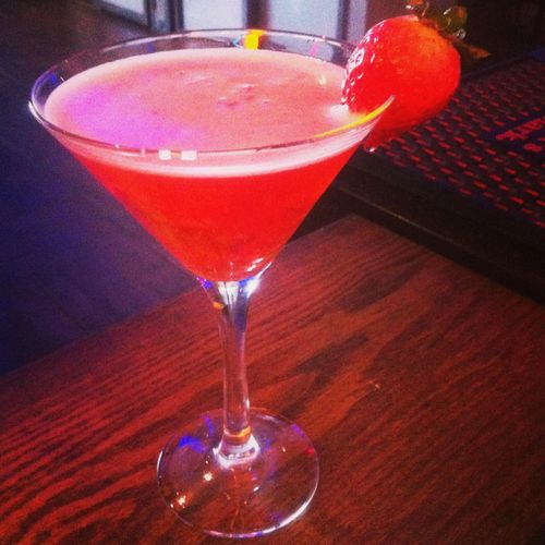 Hand-muddled Strawberry Martini