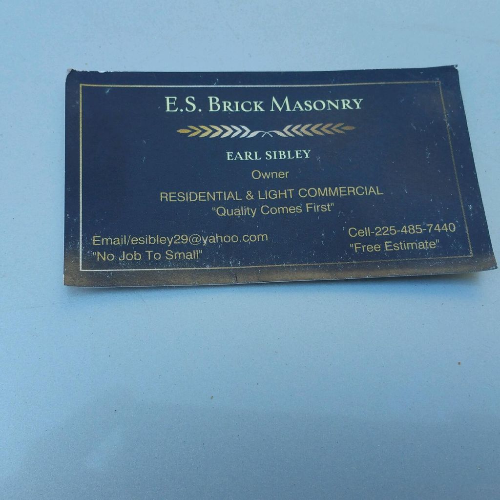 E.S. BRICK MASONRY