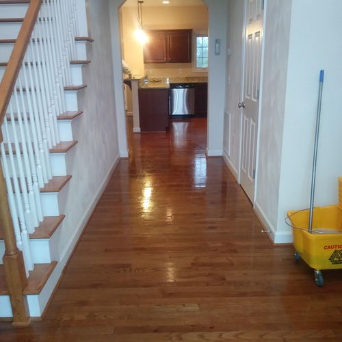 House clean- stairs and floors