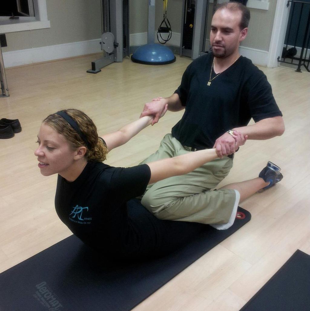Thai yoga stretching massage.Invigorate the joints