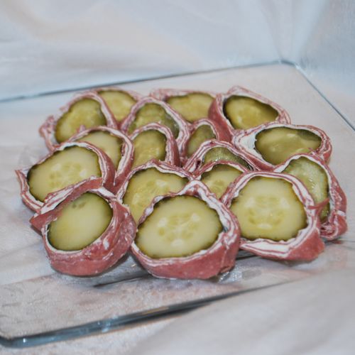 wrapped pickles