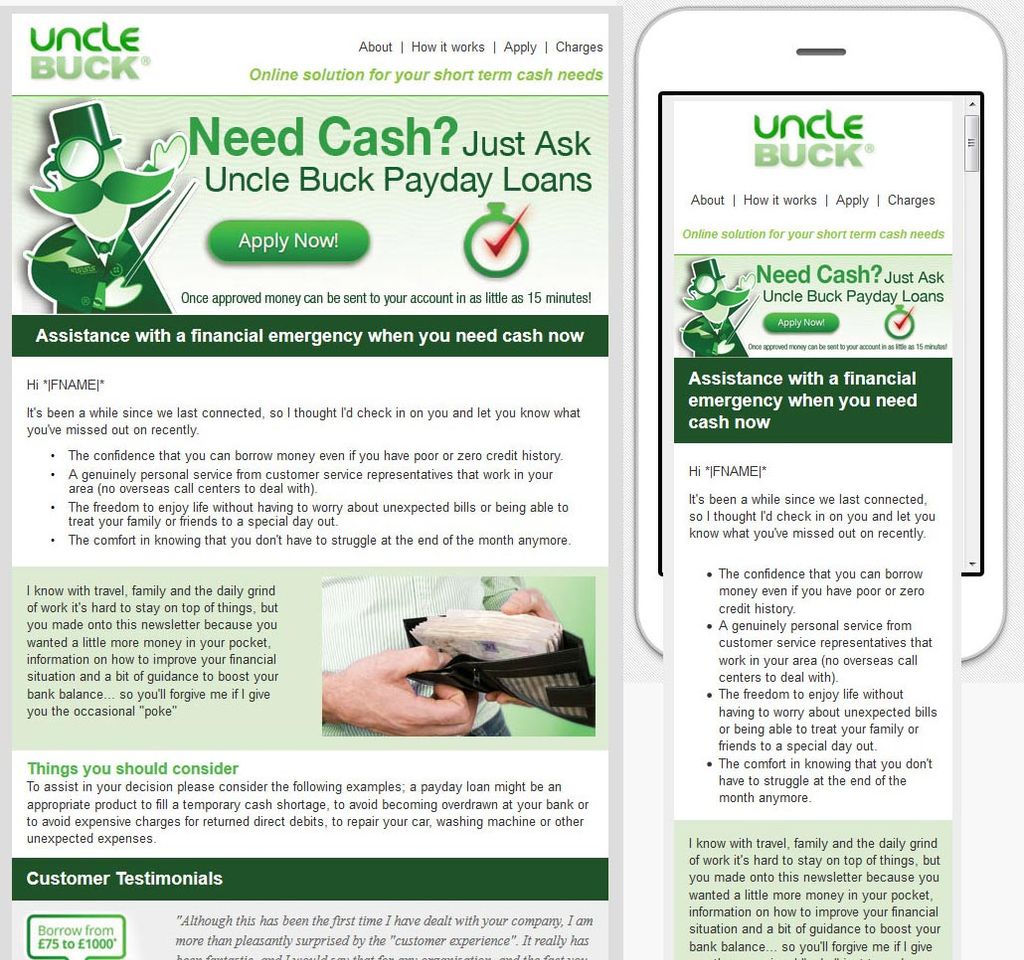 Responsive Newsletter, Constant Contact