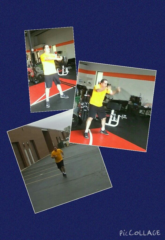 Jason completing a CrossFit WOD