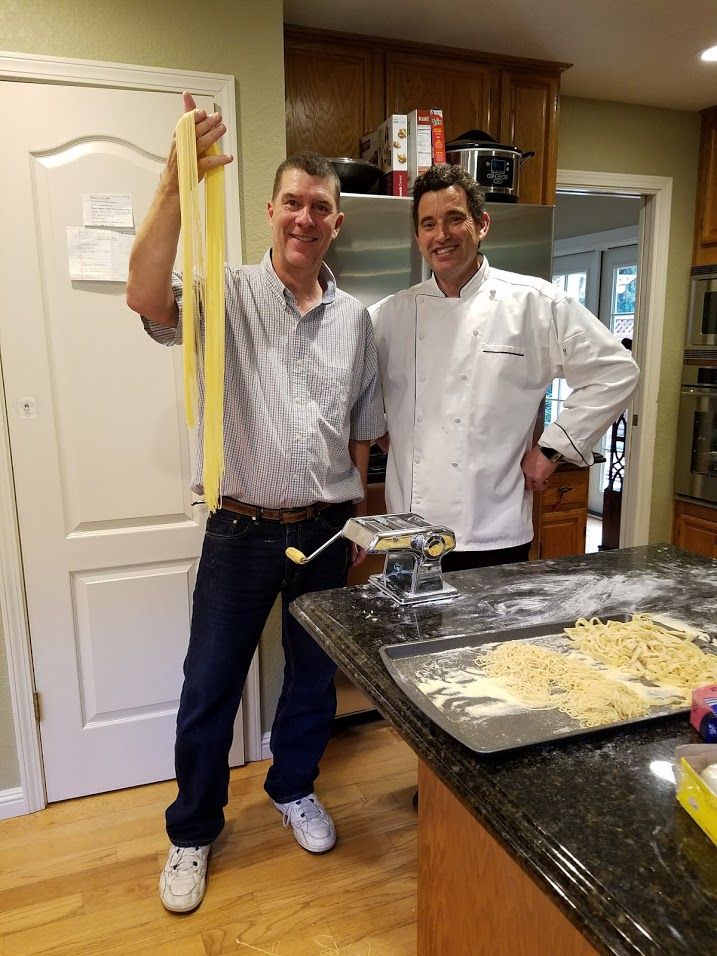 Pasta Class: Angel hair pasta from scratch. Served