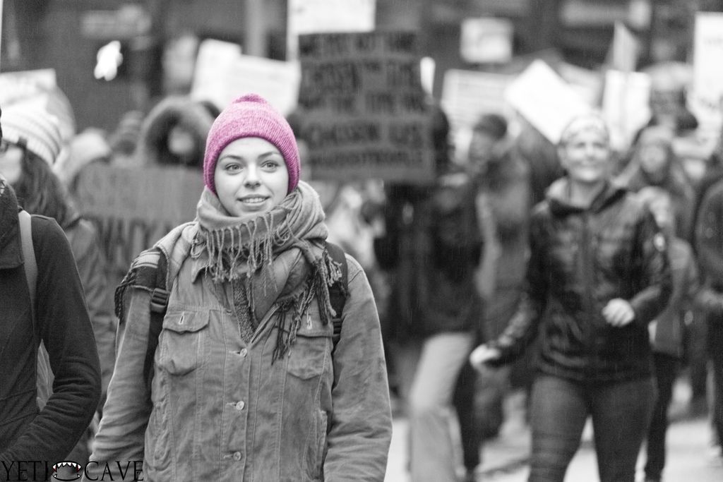 Photojournalism in Portland.  Taken at the Womens 