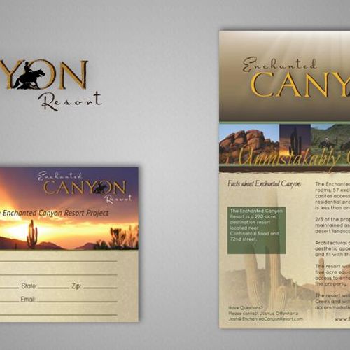 Branding and collateral design for Enchanted Canyo