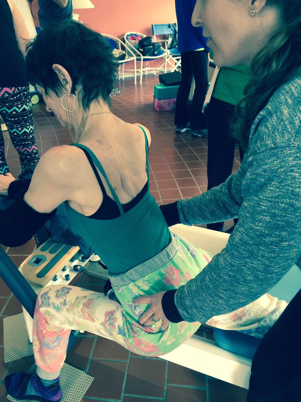 Working with an adult client with Scoliosis. Makin
