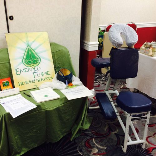 This was my set up at the Holistic Living Expo las