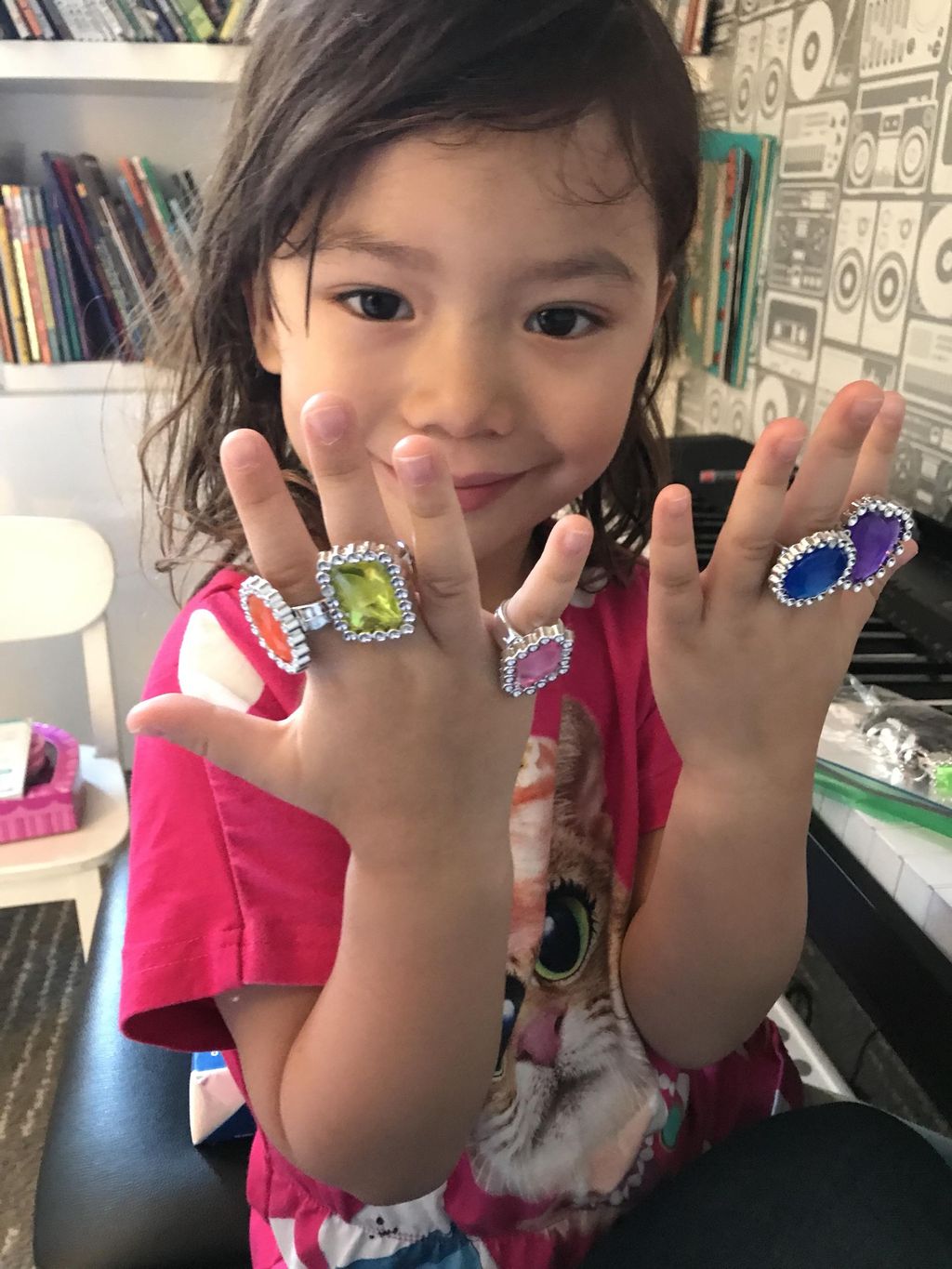 Playing “princess game” to learn fingering with my