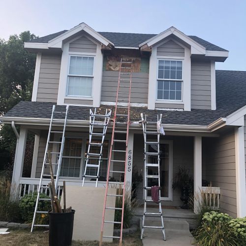 Problems discovered when bad siding was removed fo