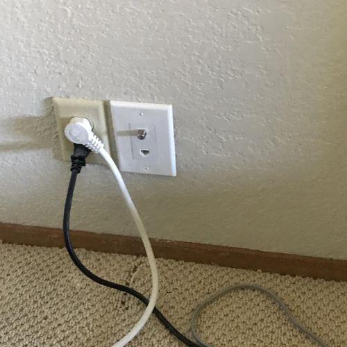 Typical Outlet with Coax and Ethernet