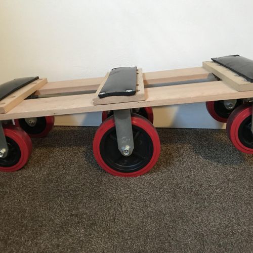 This is my piano moving dolly. Made it myself!