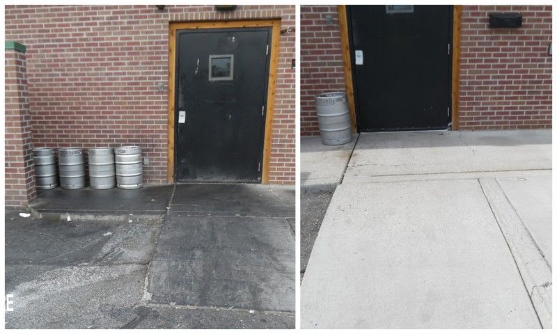 Commercial concrete cleaning