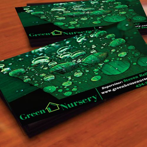 Green House Nursery Business Cards