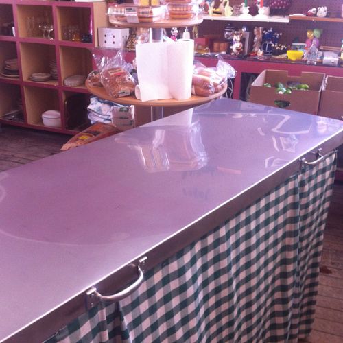 Custom Stainless Steel Countertop for food Prepara