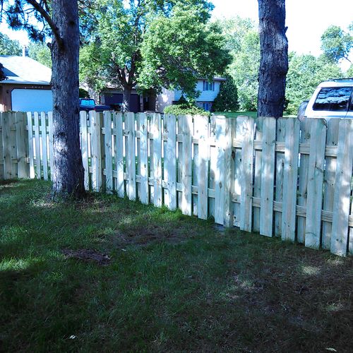 4ft privacy fence.