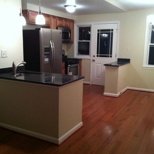 After picture of remodeled kitchen in Washington, 