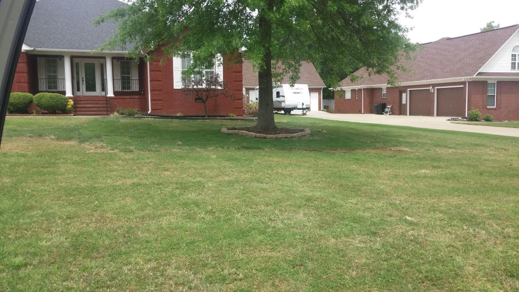 Sod installation, completed