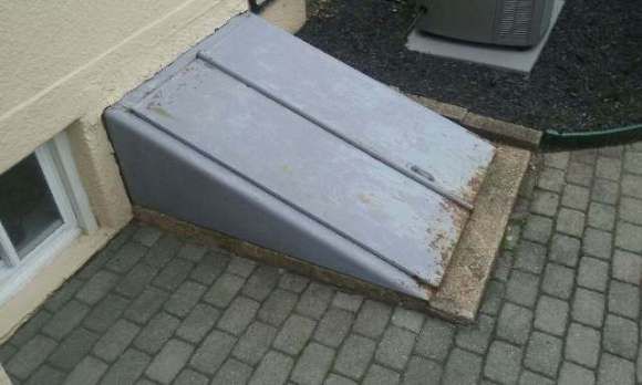 Installation of New Metal Bulkhead Basement Door a