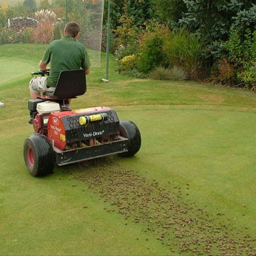 Aeration of Lawns