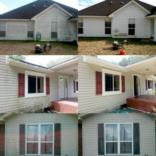 before & after picture of house