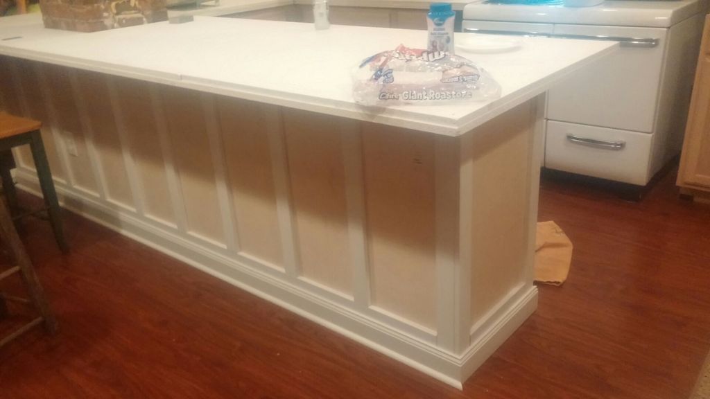 Finishing trim and prep for paint and counter tops