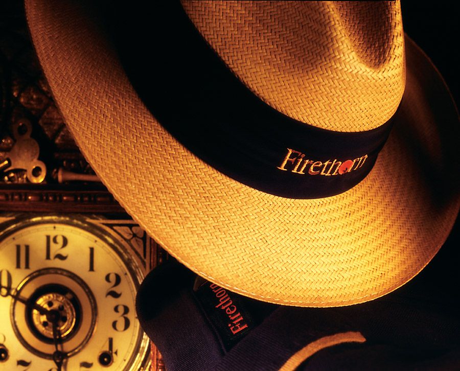 Catalog cover shot for golf headwear