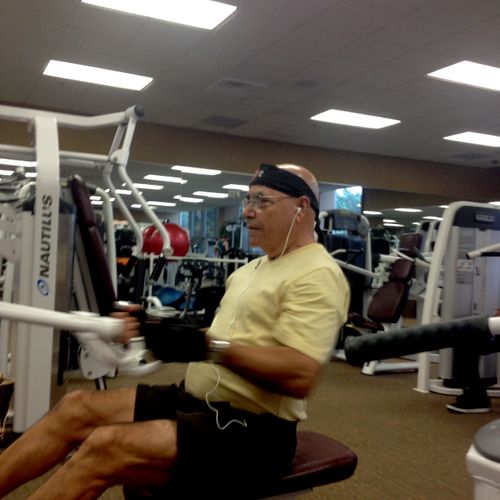 I train my senior clients to be strong enough to c