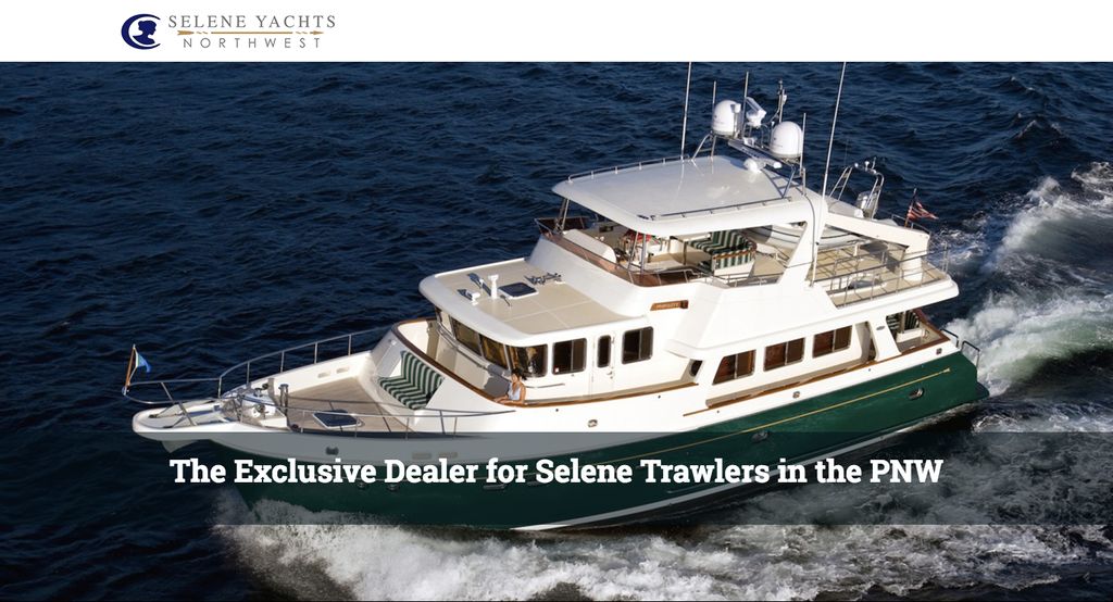 Selene Yachts Northwest (full site redesign, HTML 