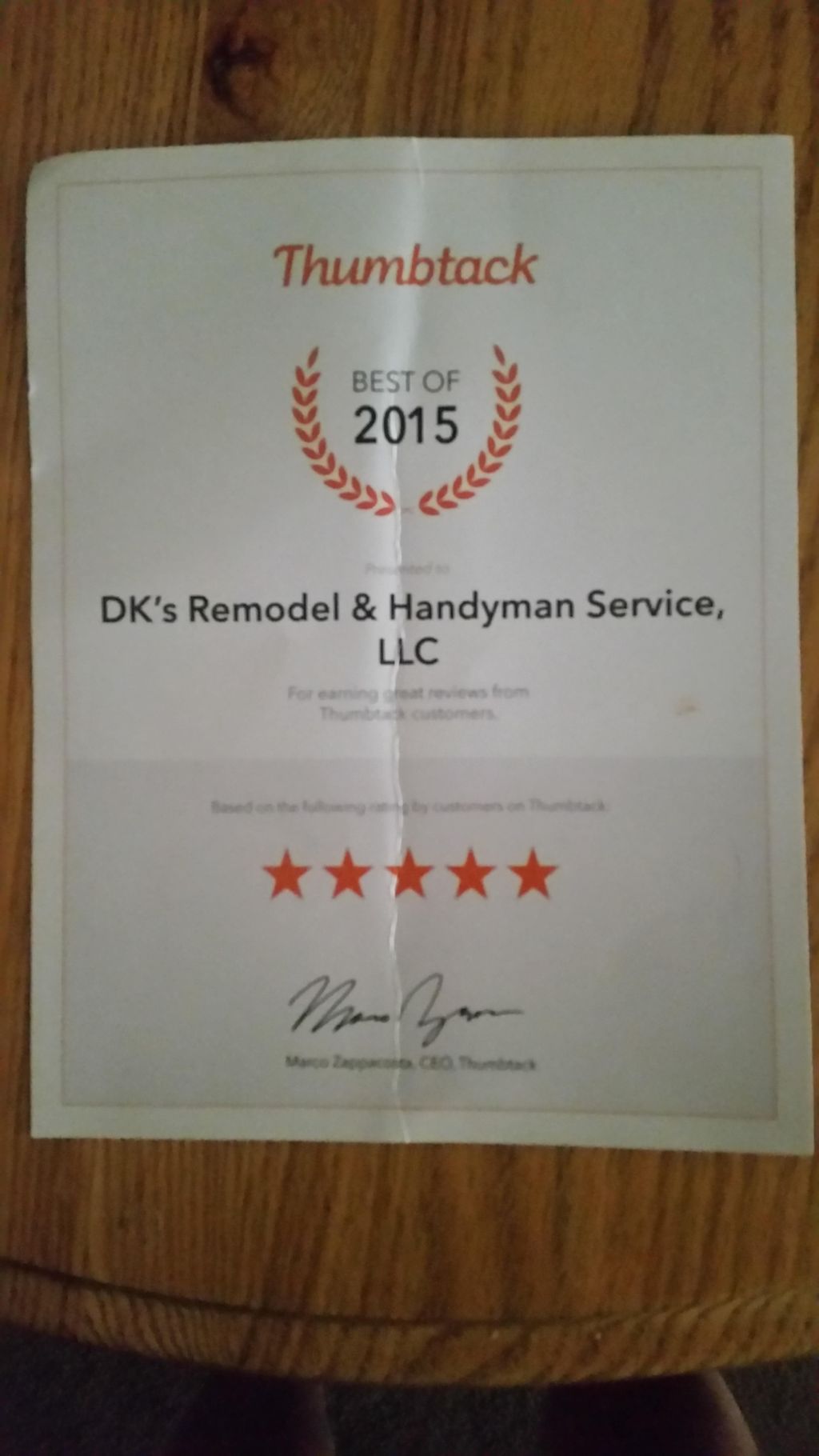 DK's Remodel & Handyman Service, LLC