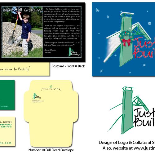 Logo design and collateral print materials.