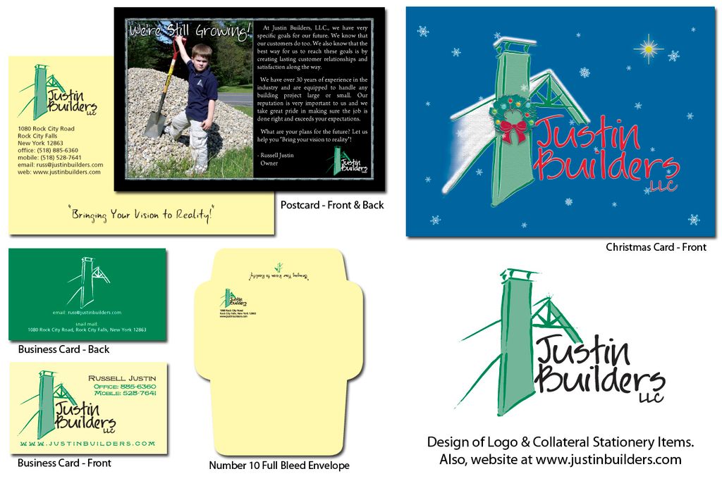 Logo design and collateral print materials.