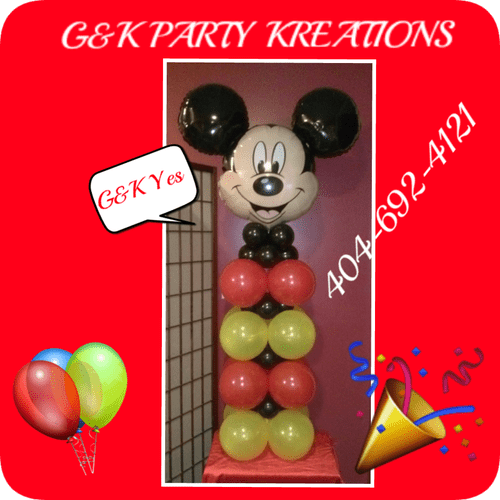 Mickey Mouse Balloon Column 2014