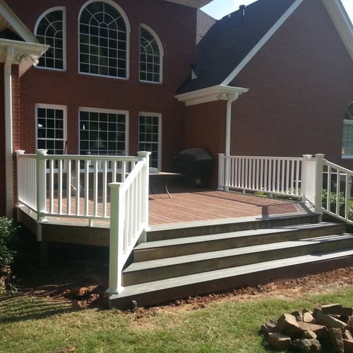 We can do deck repair or build.