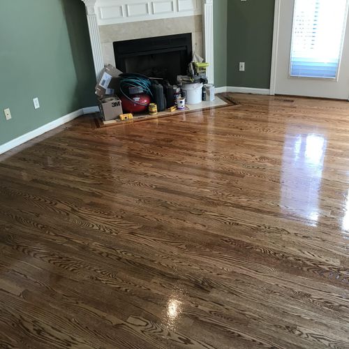 2 1/4” Red Oak with Early American stain