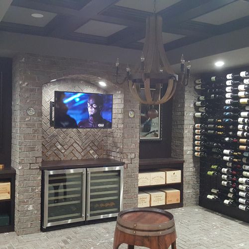 Custom installation in one of our customer's wine 