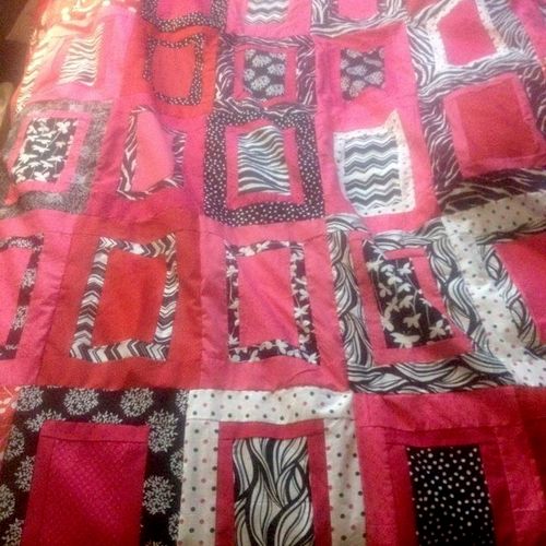 Minnie Mouse inspired quilt.