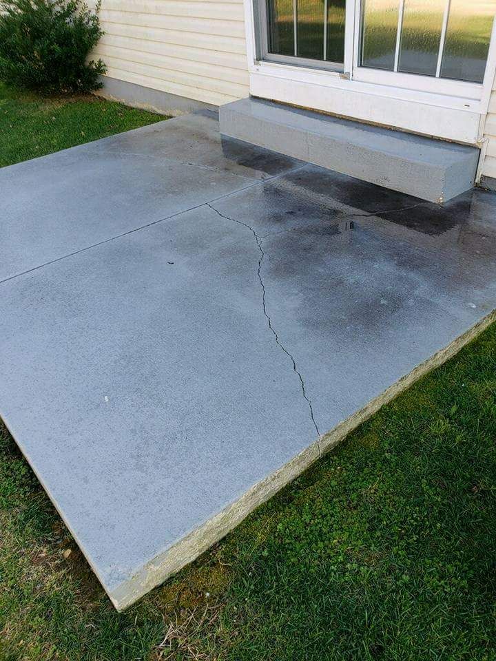 before power washing