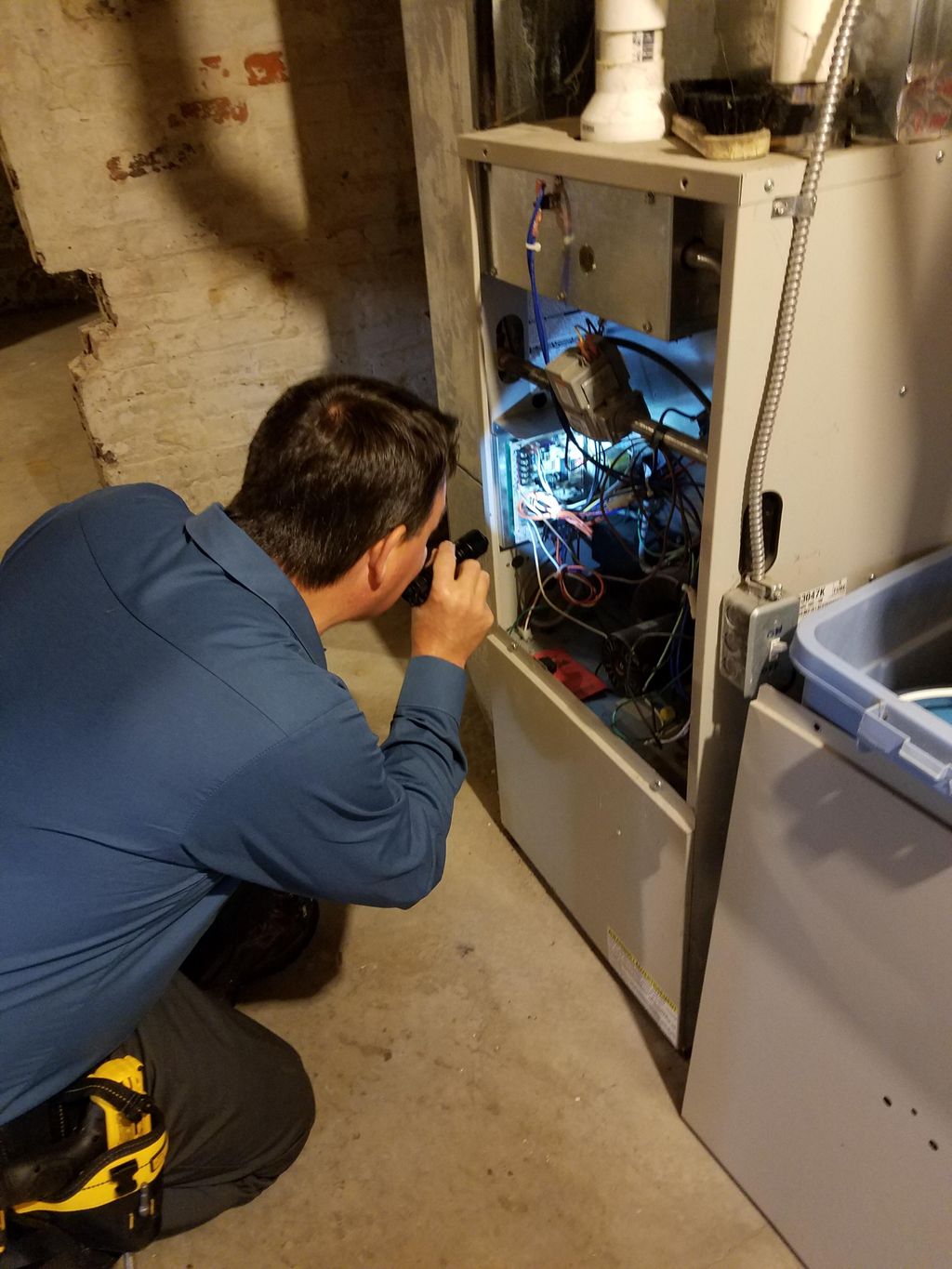 Huron Inspections, LLC performing furnace inspecti