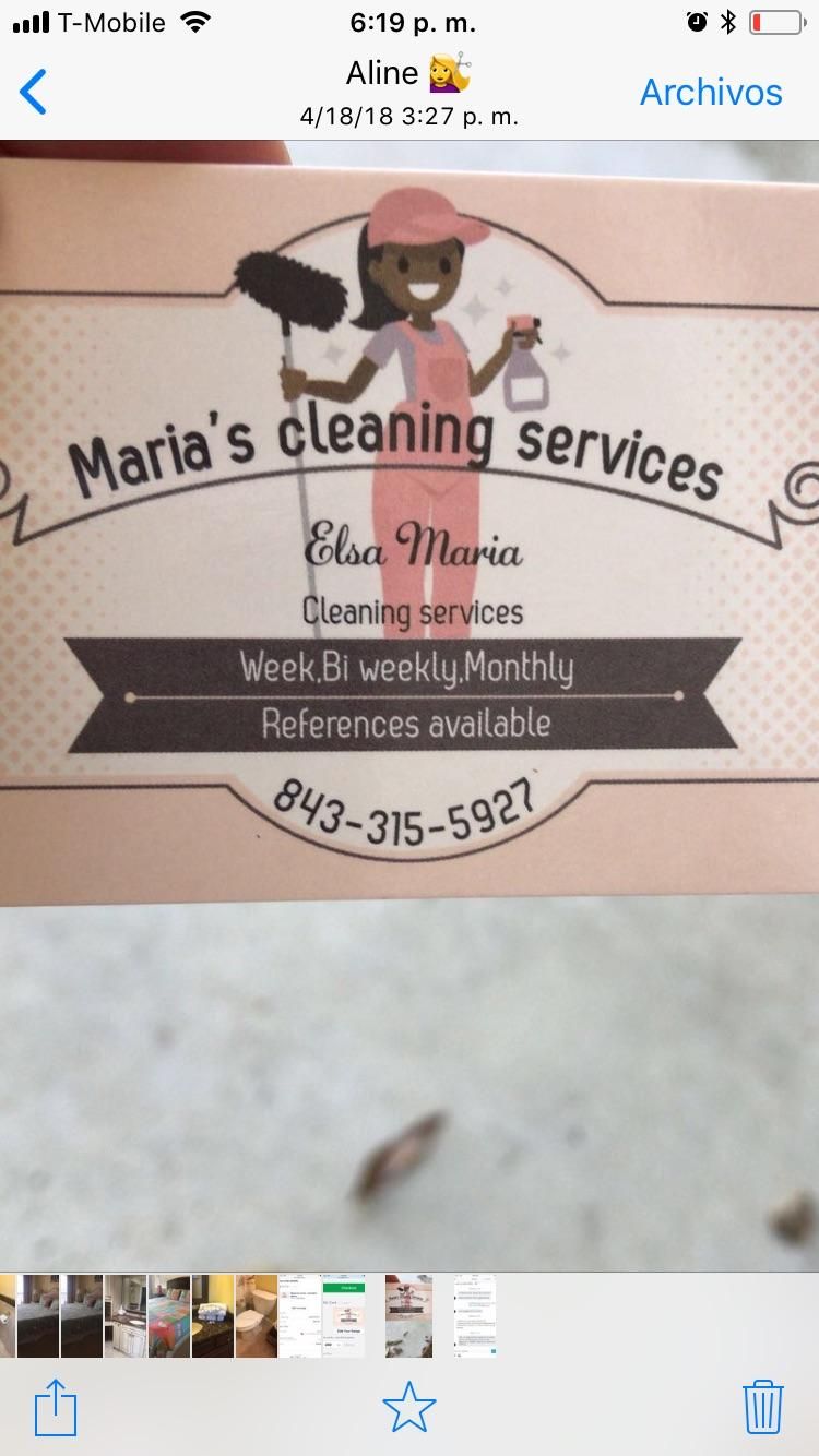 Elsa’s cleaning services
