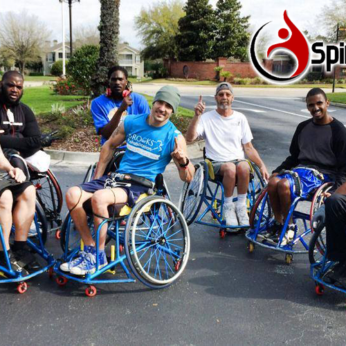 Wheelchair Basketball Team Training