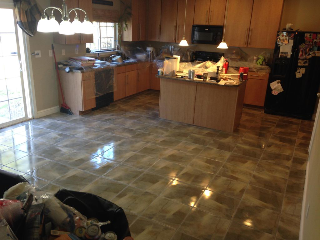 Ceramic tile install