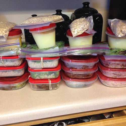 Monday meal prep! Nutrition is 80 percent of the b
