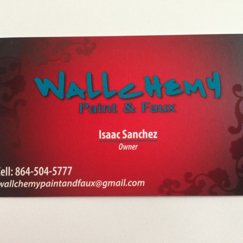 Wallchemy Spot UV business cards with rounded edge